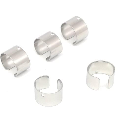 20PCS 9*6mm Metal Stainless steel Ear Cuff Wrap Earrings Jewelry Piercing Clip On Earrings Cartilage Clip For Jewelry Making