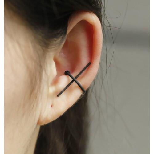 2021 New Vintage Simple Punk Clip Earrings For Women and Man Fashion Gold Silver Plated Ear Cuff Earring Jewelry