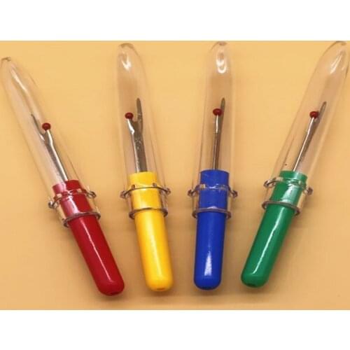 2400pcs/lot Fast Shipping Plastic Handle Craft Thread Cutter Seam Ripper Stitch Unpicker Sewing Tool