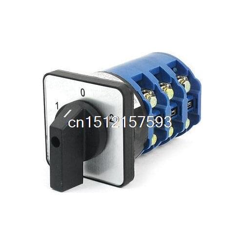 380V 125A 3 Phase 3Position Panel Mounting Rotary Cam Changeover Switch