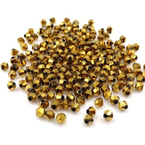 #5301 3mm 500pcs Glass Crystals Beads Bicone Faceted Bead loose Spacer Beads DIY Jewelry Making