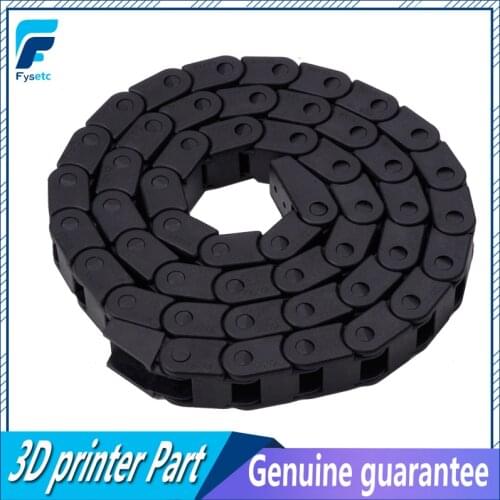 7*7mm 7x7mm L1000mm Cable Drag Chain Wire Carrier With End Connectors 7mm*7mm*1000m L 1M For CNC Router Machine Tools