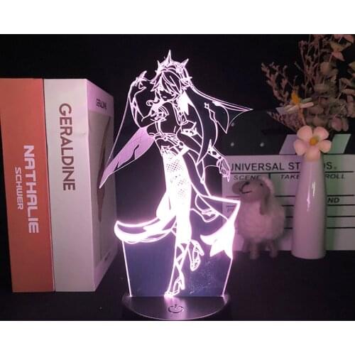 Anime Attack On Titan Figure Night Light Desk Manga Lamp For Home Room Decor Cool Indie Kid Child Gift Hunter X LED Nightlights