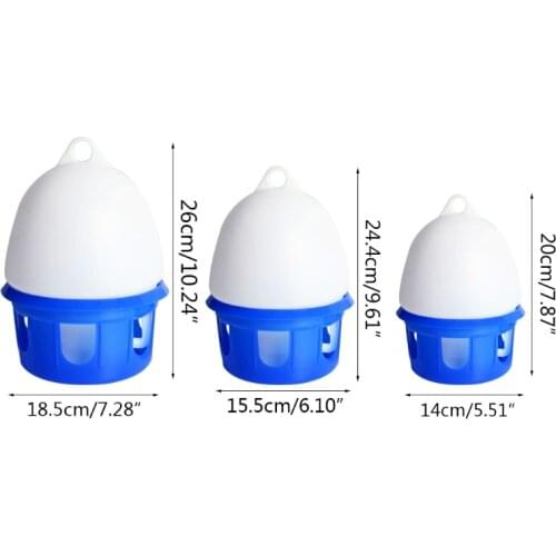 Automatic Bird Waterer Portable Pigeon Water Feeder with Handle Durable Plastic Dove Drinker 2L 2.5L 4L Pet Supplies Jy20 21