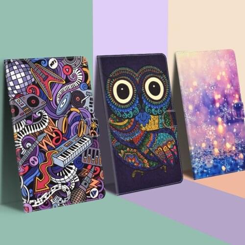 For iPad Mini 1 2 3 4 5 7.9 inch Case Cover Smart PU Leather Cute Cat owl Fundas For iPad mini 1 2 3 mini5 2019 Auto Sleep wake