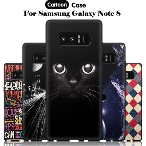JURCHEN Phone Case For Samsung Note 9 Case Cute Cartoon Back Coque Soft TPU Silicone Cover Case For Samsung Galaxy Note 8 Cover
