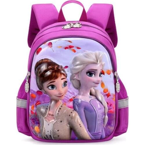 Disney children kindergarten school bag cartoon girl boy baby Frozen Elsa backpack car boy handbag shoulder bag