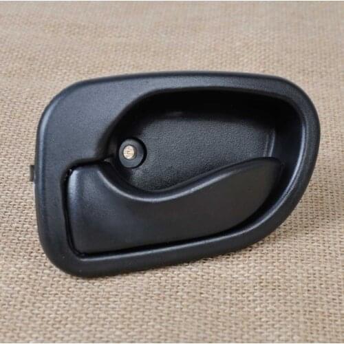 DWCX New Black Smooth Interior Left Door Handle Replacement 8261022001 For Hyundai Accent 1.5L 1995 1996 1997 1998 1999 Tracking