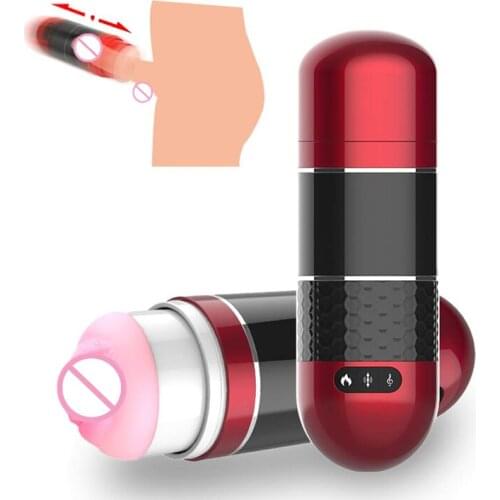 Electric Smart Pulse Male Masturbator Automatic Heating Pocket Vagina Real Pussy Waterproof Adult Sex Toys for Men Masturbatings