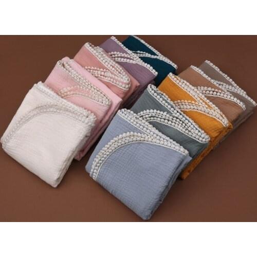 Cotton Baby Blankets Newborn Swaddle Wrap Soft Receiving Blanket Infant Sleeping Quilt Bed Cover Bath Towel Baby Photography Pr
