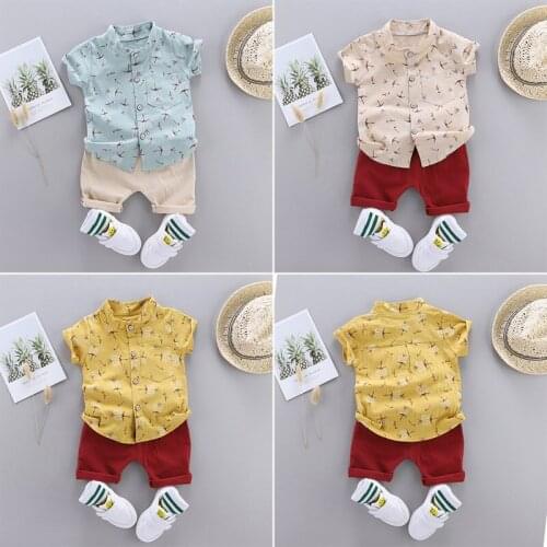 Summer Childrens Clothes Sets Boys T-shirt and Shorts Pants 2 pieces Clothing sets childrens clothing Baby Boys clothes