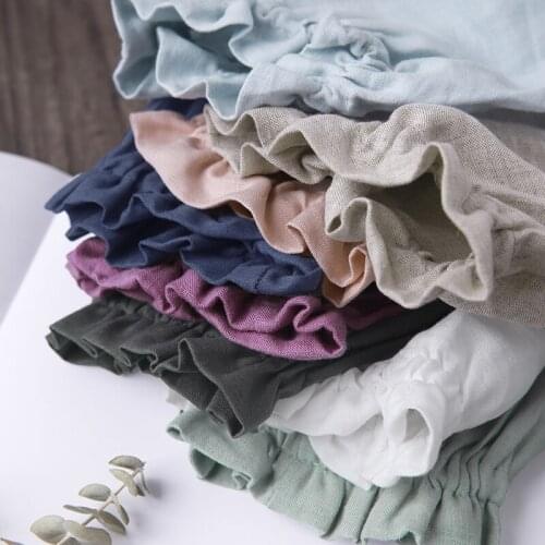 1 Pair Nature Linens Arm Sleeves Covers Oversleeves Sleevelets Cleaning Protective Kitchen Tool Drop Shipping Custom Size