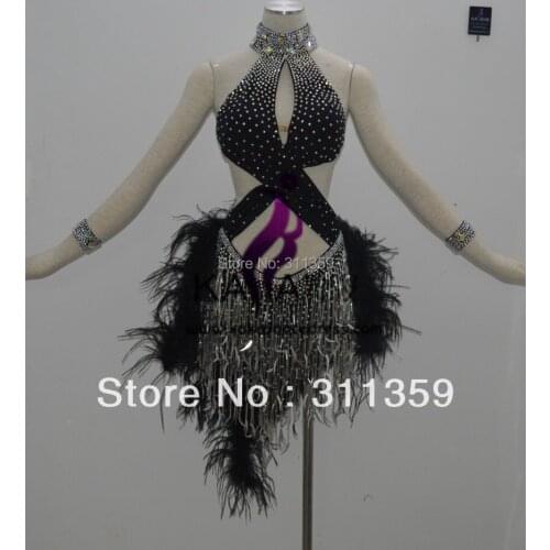 New Style!KAKA-L140206,Women Latin Dance Wear,Fringe Salsa Dress Tango Samba Rumba Chacha Dress,Latin Dance Dress For sale