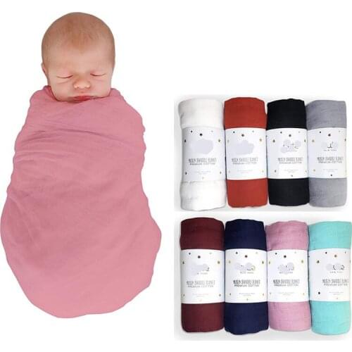 120x120cm Muslin Swaddles Baby Blankets Bedding For Newborn Swaddle Towel Swaddles Blankets Breastfeeding Cover Baby Quilt