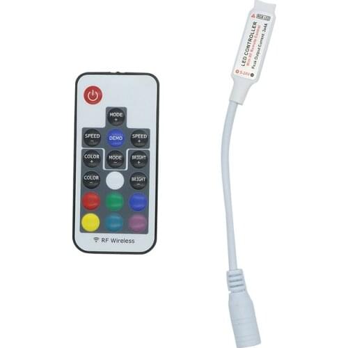SZYOUMY 17 keys RF IR Remote RGB LED Wireless controller Advanced LED Controller Mini RF Remote LED RGB Controller 50PCS
