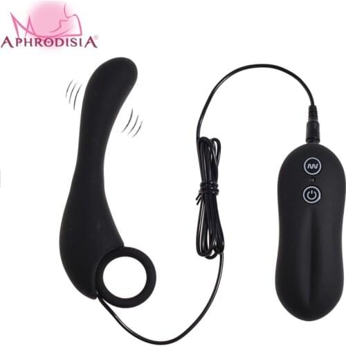 APHRODISIA 10 mode Vibrating Silicone Prostate Massager Locator Ergonomic Design with Pull-Ring Ultimate Anal Butt Plug Vibrator