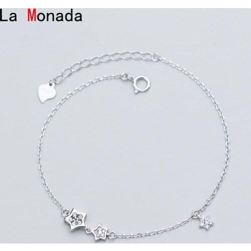 La Monada 925 Sterling Silver Bracelets For Women Ladies Designer Silver Bracelet 925 Women Femme Stars Womens Accessoires
