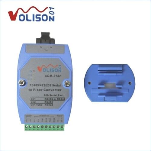 ADM-3142 RS-485/422/232 3-in-1 serial fiber converter two-way data optical transceiver 485 to fiber transceiver sc dual fiber