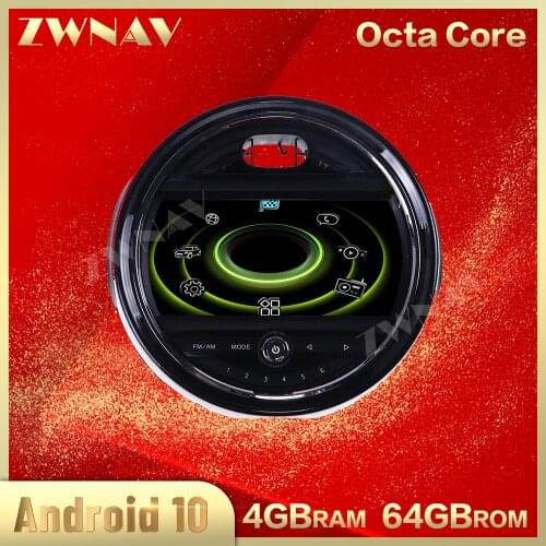 4+64G Android 10.0 car dvd multimedia player for Mini one F55 F56 Cooper 2015+ NBT GPS Navi Car Auto Radio stereo Wifi Head Unit