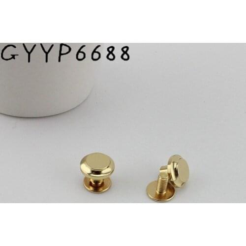 50pcs 5 colors 9mm copper metal base rivets round stud hardware for bags shoes purse decorative metal rivet