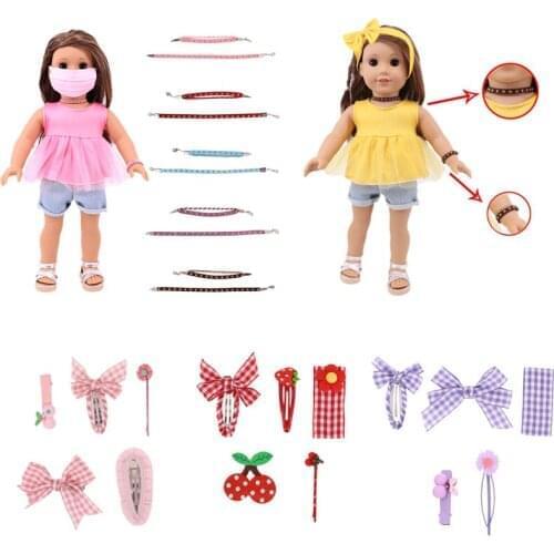 Doll Accessories Headwear, Jewelry, Dressing For 18 Inch American&43 Cm Born Baby Doll,Our Generation Birthday Girls Toy Gift