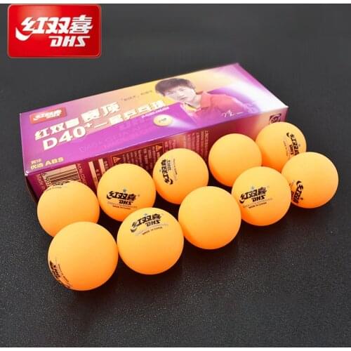 DHS Ping Pong 10 Packing Competition Training Ping-pong New Material Seamed D40+ PP Ball Table Tennis Ball