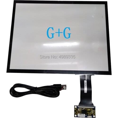 Capacitive touch screen 12.1 inch linux WIN Android suitable for 260.5X204mm tempered glass G + G USB plug and play free drive u