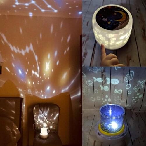 Hot Sale Night Light High Luminescence Purity Romantic Starry Sky Projector Bedroom Bedside Rotating Night Light for Baby Room