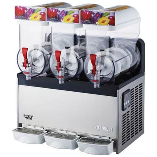 Commercial Slush Machine Electric Ice Juicer 3 Tanks Ice Slush Machine Snow Melting Machine Beverage XRJ15X3