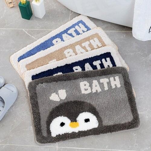 Bathroom Mats Carpets Absorbent Non-Slip Rugs Animals Kitchen Living Room Entrance