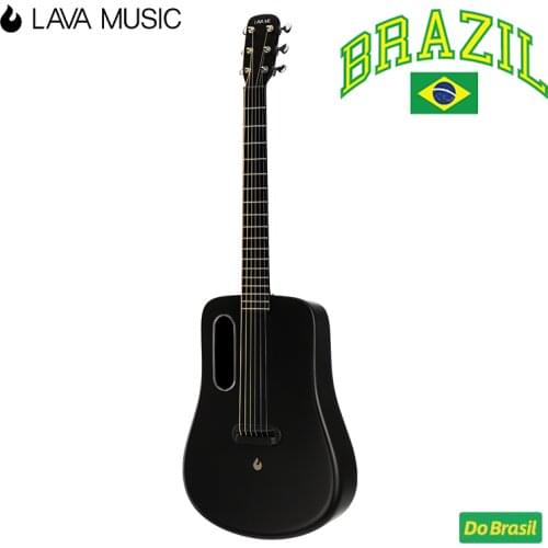 LAVA ME 2 FreeBoost Guitar Carbon Fiber Guitar Acoustic Electric Instrument 36 Inches Travel LAVA MUSIC With Bag/Pick/USB Cable