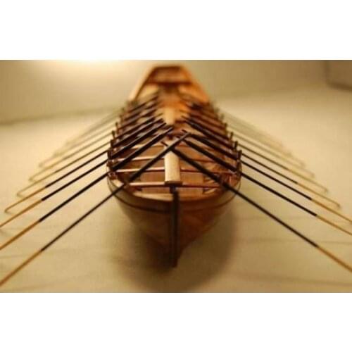 Le Requin Longboat Life Boat Scale 1/48 L 242MM 9.5" Wooden Model Ship Kit