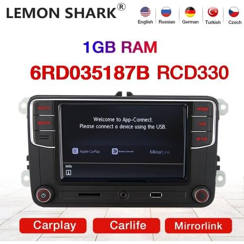 LEMON SHARK Original noname RCD330 MIB Car Radio Carplay MirrorLink Navigate For VW Passat B6 B7 Golf5 6 Jetta CC MK6 MK5 Tiguan