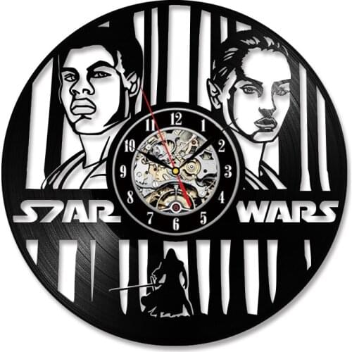 Fashion Creative Clock CD Vinyl Record Wall Clock Film Theme Home Decor 3D Hanging Watches Duvar Saat Home Decoracion