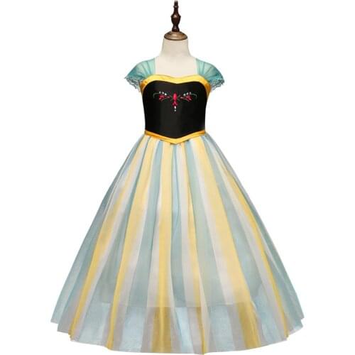 Anna Fashion Dresses for the First Communion of Blue Dresses for Little Girls for Wedding and Evening Plus Size