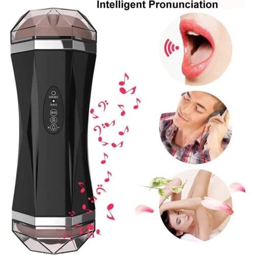 Hands free Vibrating Sucking Toys Male Cup for Men Masturbation Fits You Blow-Job Stroker Intelligent Aircraft Cup