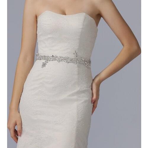 ZMSH259 Silver Diamond Pearl Bridal Belt with Rhinestones Wedding Belt Flowers for Dresses Floral Womens Belts Fashion Sash