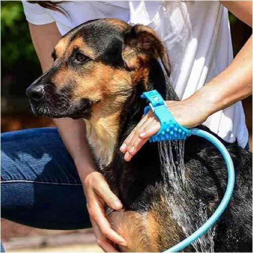 Dog Brush Comfortable Massage Shower Tool Cleaning Washing Bath Sprayers Dog Brush Pet Supplies