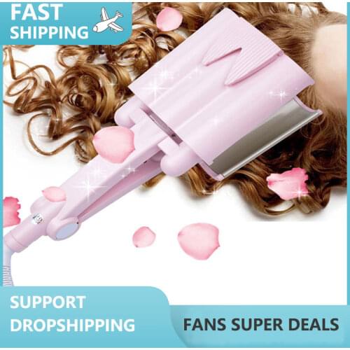 3 barrel Hair Curler Irons Wave Curling Iron Ceramic Hair Curler Deep Wavy Curler Not to Hurt the Hair