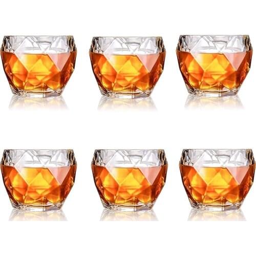 Whiskey Glasses, Set of 6, 11 oz, Premium Scotch Glasses, Bourbon Glasses for Cocktails Old Fashioned Drinking