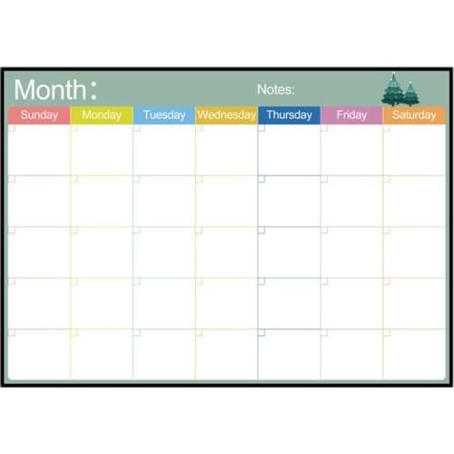Erasable Magnetic Whiteboard Dry Erase Board Magnets Fridge Refrigerator To-Do List Monthly Daily Weekly Planner Schedules