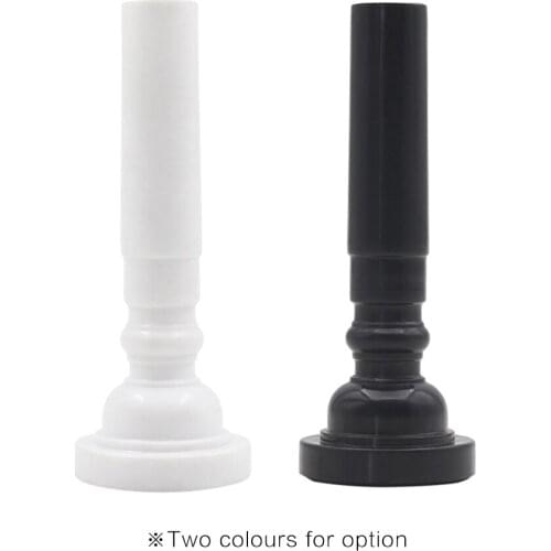 Trumpet Mouthpiece for Student Cavalry Trumpet ABS Black / White