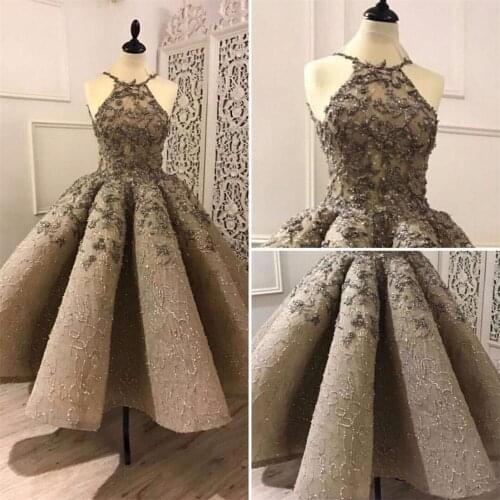 Gorgeous Beading Short Prom Dresses Appliques Ruffle A Line robes de mariée Fashion Celebrity Evening Gowns Custom Made