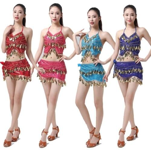 Adult Stage Performance India Dance Clothes High Quality 9 Colors Belly Dancing Clothing Women Bollywood Belly Dance Costume