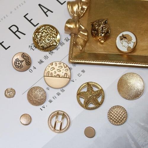 5pcs metal buttons garment coat sewing accessories buttons for clothing crafts button