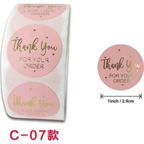500pcs Gold Thank You Sticker Round You've Got Great Taste Stickers 1inch Paper Handmade Sticker Kraft Labels Sticker