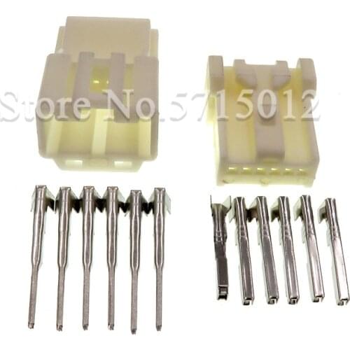 6 Hole Auto Rear View Camera Wire Car Socket Female Male Connector For Nissan