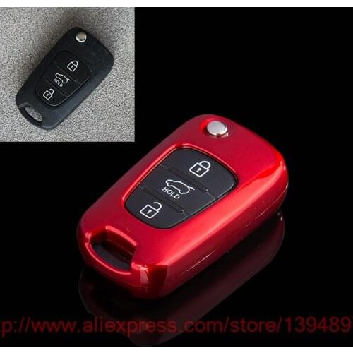 ABS Car key Protection Replacement Key Case Key Bag Key Cover Fit for Hyundai Sonata IX35 ELANTRA Verna Elantra Auto Accessories