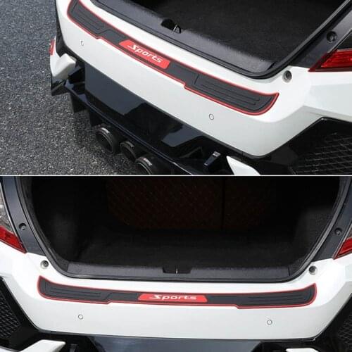 For HONDA Toyota Dudi BMW Car Trunk Bumper Guard Pad Auto Sill Plate Guard Rubber Pad Protector SUV Guard Protector Rubber Car