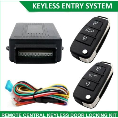 Car Remote Central Door Lock Keyless Entry System With Door Window Trunk Remote Start Stop Button Car Alarm System Security